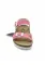 Sandalo fuxia in eco-suede