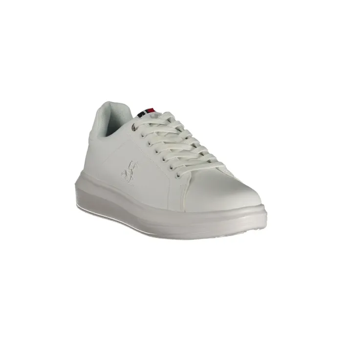 Sneakers bianche da Uomo con logo laterale U.S. Grand Polo