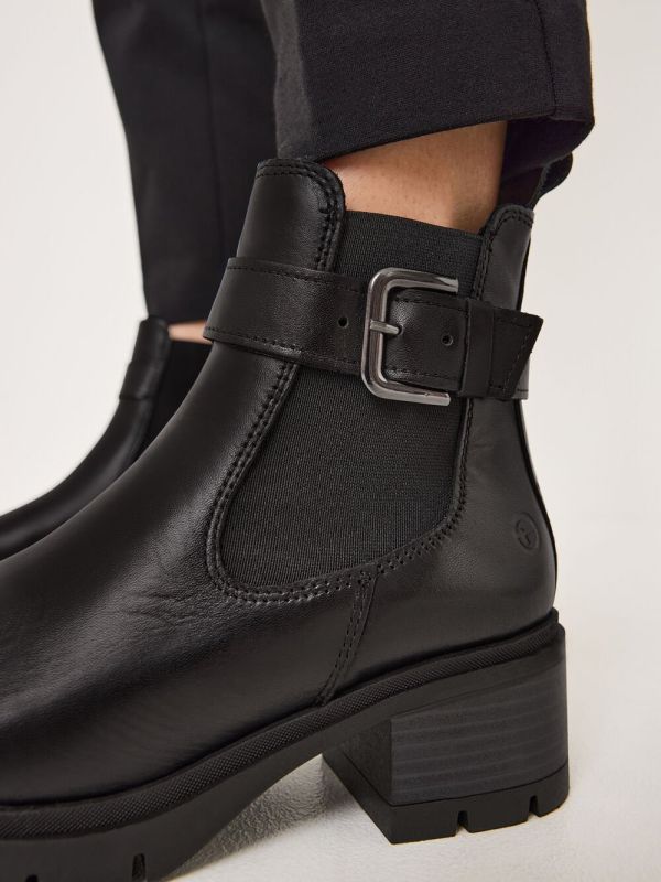 Tamaris Chelsea Donna in Cuoio con Tacco e Plateau