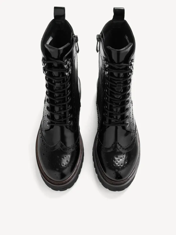 Tamaris Lace Boot Donna con Plantare TouchIt e Doppie Fibbie