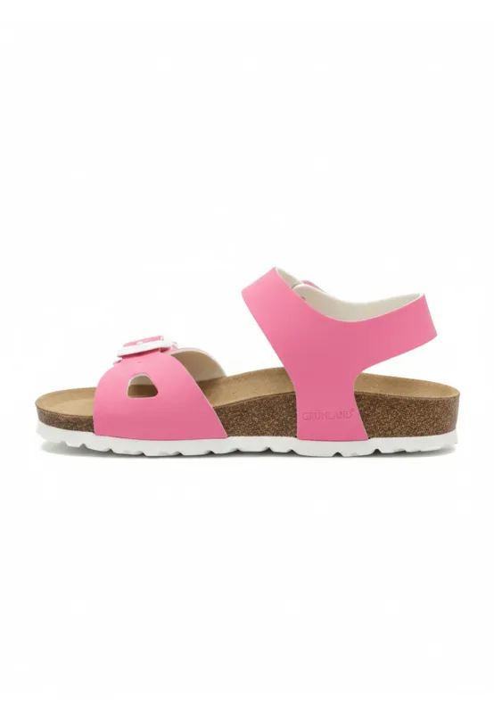 Sandalo fuxia in eco-suede