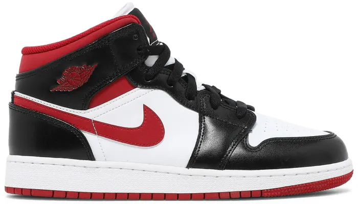 Jordan 1 Mid Gym Red Black White