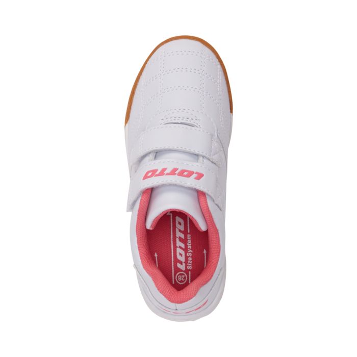 Scarpe sportive da bambina bianche e rosa