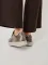 Sneakers marrone in pelle