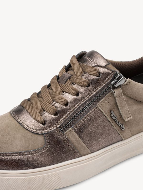 Sneakers marrone in pelle