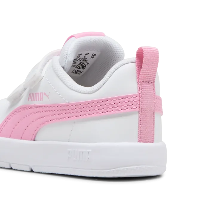 Sneakers primi passi Courtflex v6 Bianco Rosa