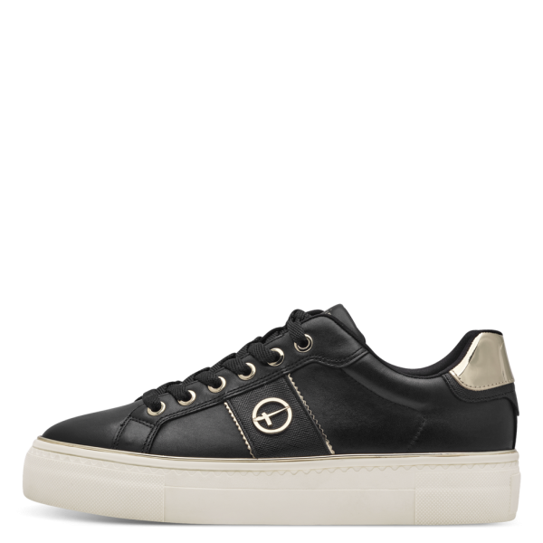 Sneakers basse in vera pelle con lacci