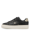 Sneakers basse in vera pelle con lacci