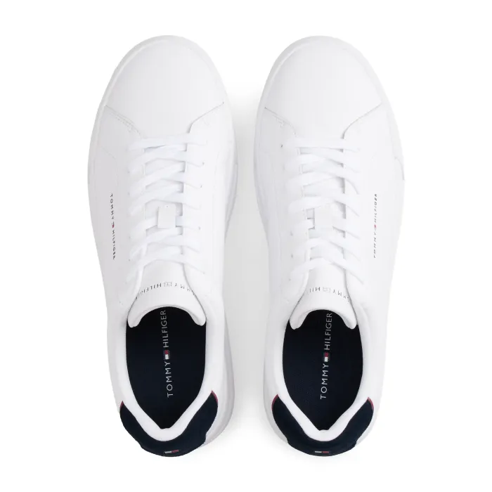 Sneakers Basse Tommy Hilfiger Court Uomo - Bianche/Blu