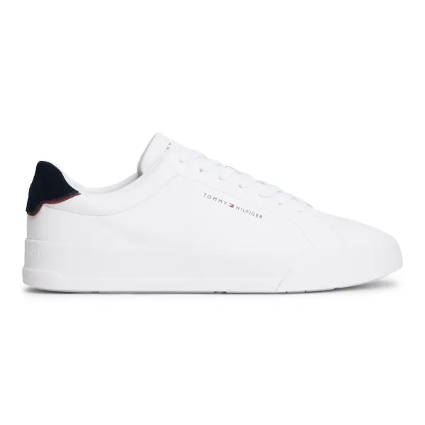 Sneakers Basse Tommy Hilfiger Court Uomo - Bianche/Blu