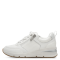 Sneakers bianche da Donna con tacco e zip