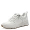 Sneakers bianche da Donna con tacco e zip