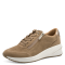 Sneakers eleganti in vera pelle con zeppa