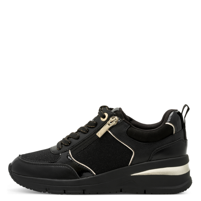Sneakers Eleganti neri con Zip