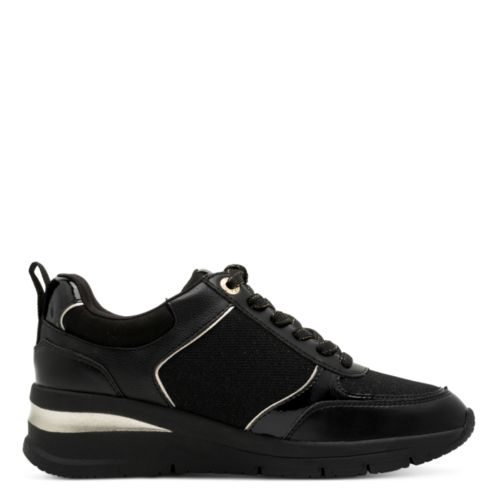 Sneakers Eleganti neri con Zip