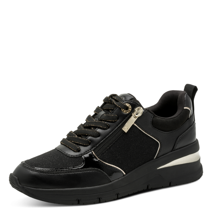 Sneakers Eleganti neri con Zip