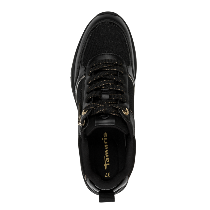 Sneakers Eleganti neri con Zip