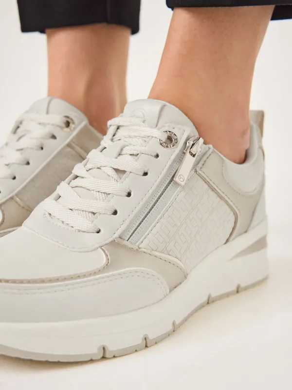 Sneakers Ivory Comb da Donna con zip