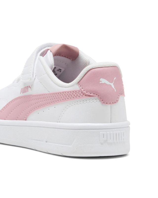 Sneakers da bambine Court Lally Bianco Rosa
