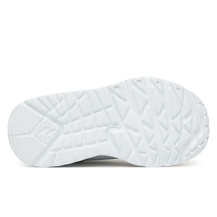 Skechers Uno Lite Bianco Fucsia Bimba