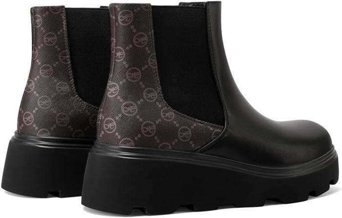 Stivaletti Chelsea in ecopelle con platform