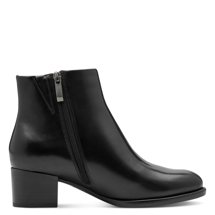 Stivaletti in pelle con tacco 5 cm