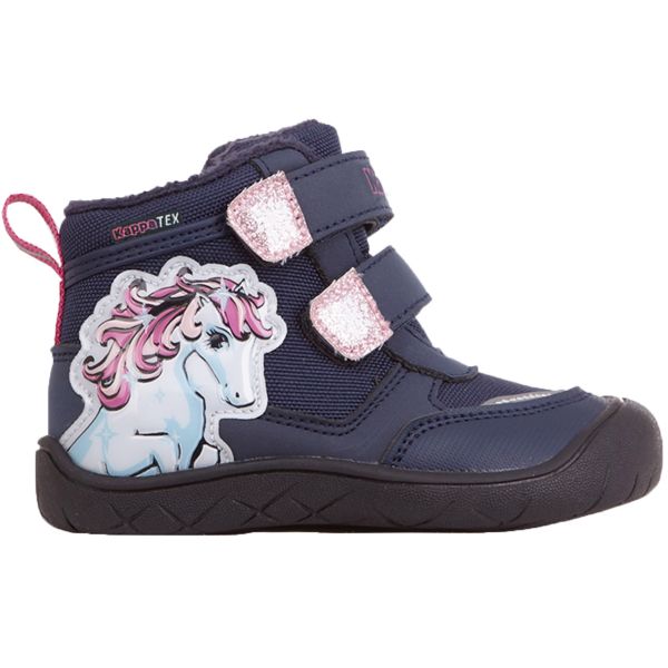 Stivaletti Kappa Flake Tex blu navy e rosa