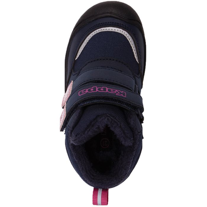 Stivaletti Kappa Flake Tex blu navy e rosa