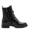 Stivaletti neri in pelle vegan con tacco 4,5 cm