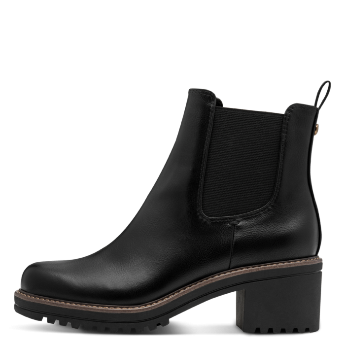 Stivaletto con tacco e zip laterale