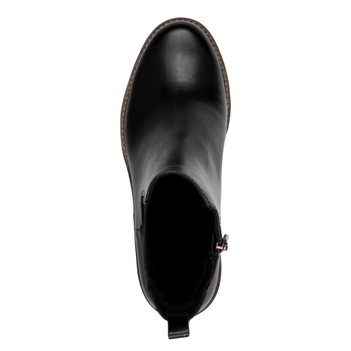 Stivaletto con tacco e zip laterale
